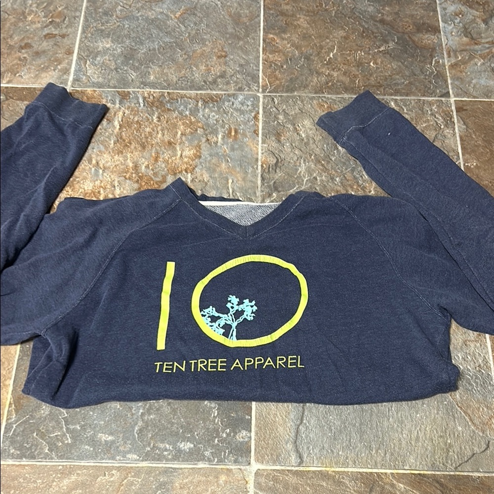 Tentree Apparel Navy Long Sleeve Shirt